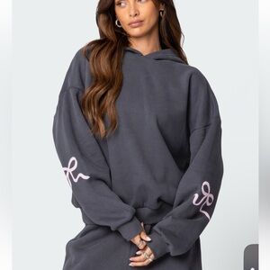 Edikted Bonnie Bow Hoodie